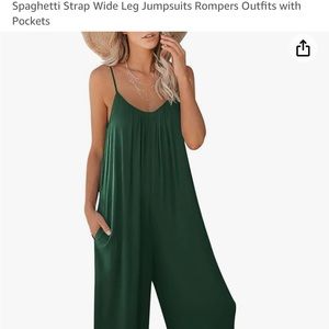 Amazon wide leg romper size medium